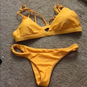 Yellow bikini